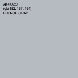 #B6BBC2 - French Gray Color Image