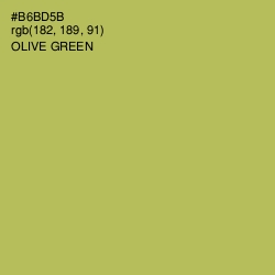 #B6BD5B - Olive Green Color Image