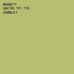 #B6BF71 - Gimblet Color Image