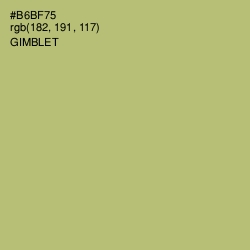 #B6BF75 - Gimblet Color Image