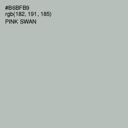 #B6BFB9 - Pink Swan Color Image