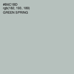 #B6C1BD - Green Spring Color Image