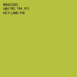 #B6C23D - Key Lime Pie Color Image