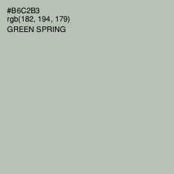 #B6C2B3 - Green Spring Color Image