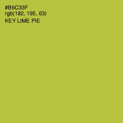 #B6C33F - Key Lime Pie Color Image