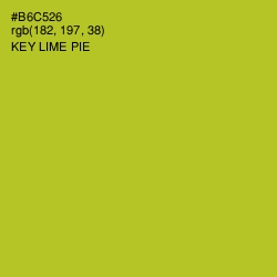 #B6C526 - Key Lime Pie Color Image