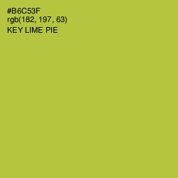 #B6C53F - Key Lime Pie Color Image