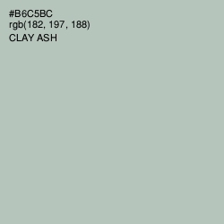 #B6C5BC - Clay Ash Color Image