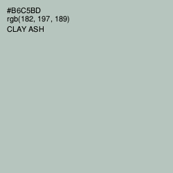 #B6C5BD - Clay Ash Color Image