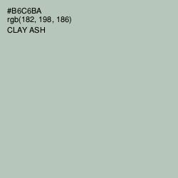 #B6C6BA - Clay Ash Color Image