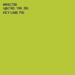 #B6C738 - Key Lime Pie Color Image
