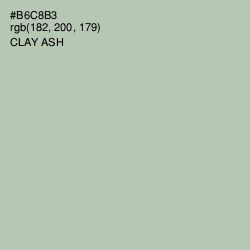 #B6C8B3 - Clay Ash Color Image