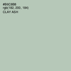 #B6C8B8 - Clay Ash Color Image