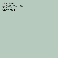 #B6CBBE - Clay Ash Color Image