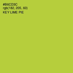 #B6CD3C - Key Lime Pie Color Image
