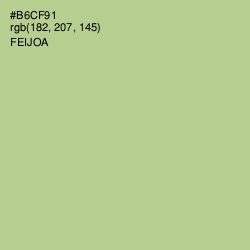 #B6CF91 - Feijoa Color Image