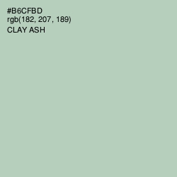 #B6CFBD - Clay Ash Color Image
