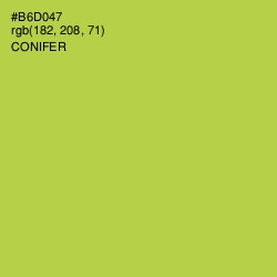 #B6D047 - Conifer Color Image