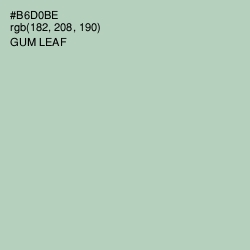#B6D0BE - Gum Leaf Color Image