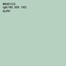 #B6D1C0 - Surf Color Image