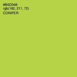 #B6D348 - Conifer Color Image