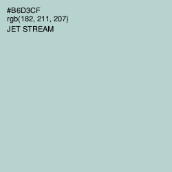 #B6D3CF - Jet Stream Color Image