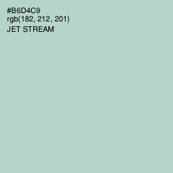 #B6D4C9 - Jet Stream Color Image
