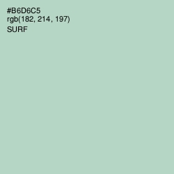 #B6D6C5 - Surf Color Image