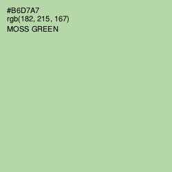 #B6D7A7 - Moss Green Color Image