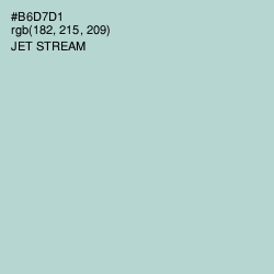 #B6D7D1 - Jet Stream Color Image