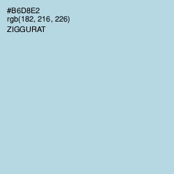 #B6D8E2 - Ziggurat Color Image