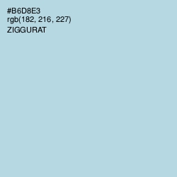 #B6D8E3 - Ziggurat Color Image