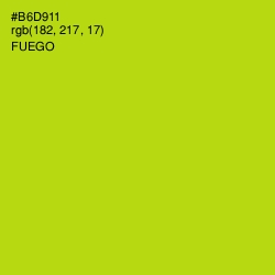#B6D911 - Fuego Color Image