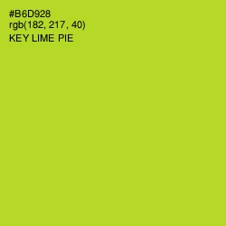 #B6D928 - Key Lime Pie Color Image