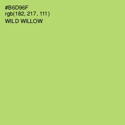 #B6D96F - Wild Willow Color Image