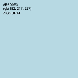 #B6D9E3 - Ziggurat Color Image