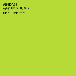 #B6DA36 - Key Lime Pie Color Image