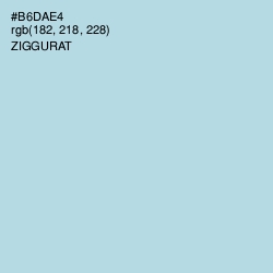 #B6DAE4 - Ziggurat Color Image