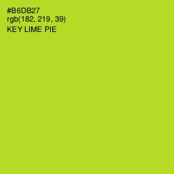#B6DB27 - Key Lime Pie Color Image