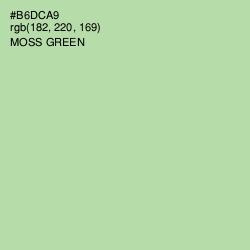 #B6DCA9 - Moss Green Color Image