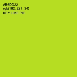 #B6DD22 - Key Lime Pie Color Image