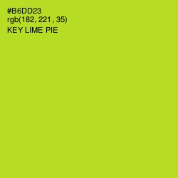 #B6DD23 - Key Lime Pie Color Image