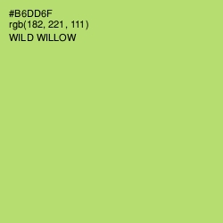 #B6DD6F - Wild Willow Color Image