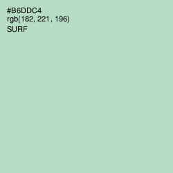 #B6DDC4 - Surf Color Image