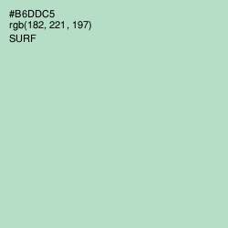 #B6DDC5 - Surf Color Image