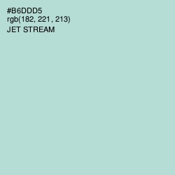 #B6DDD5 - Jet Stream Color Image
