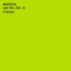 #B6DE03 - Fuego Color Image