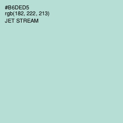 #B6DED5 - Jet Stream Color Image
