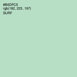 #B6DFC5 - Surf Color Image