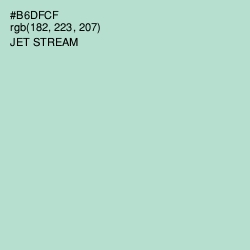 #B6DFCF - Jet Stream Color Image